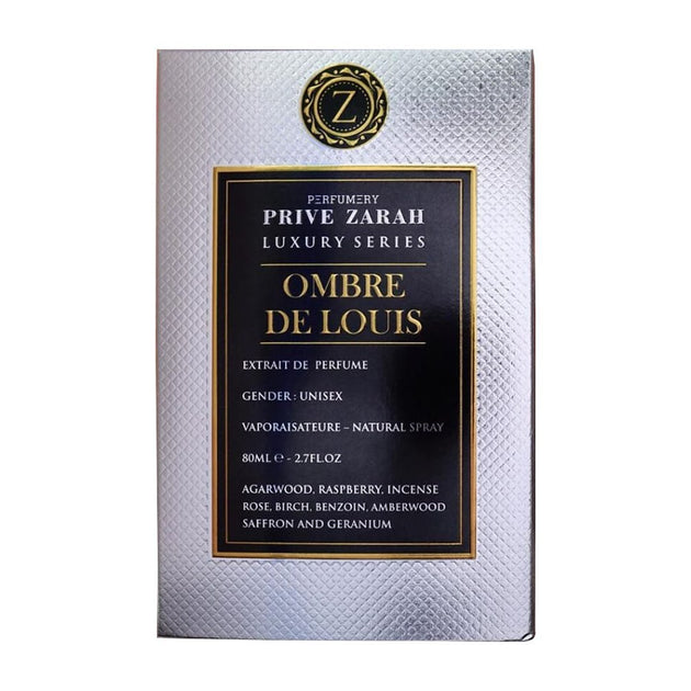 Prive Zarah Ombre De Louis Unisex EDP 80ml - Perfumes For Less NG